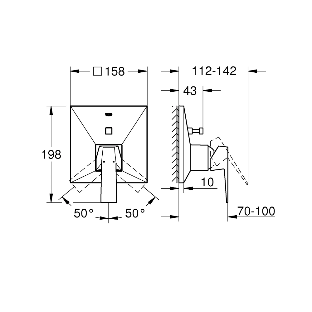 Grohe Allure Brilliant Shower Mixer With 2-Way Diverter 24072 - Image 2