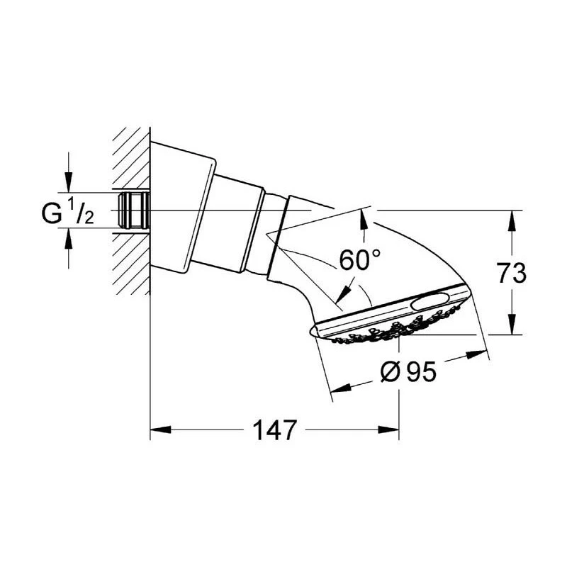 Grohe Relexa 100 Five Head Shower 5 Sprays 27062 - Image 2