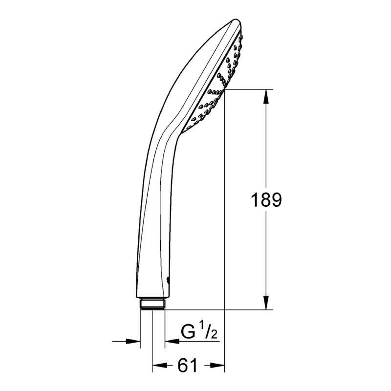 Grohe Euphoria 110 Mono Hand Shower 1 Spray 27224 - Image 2