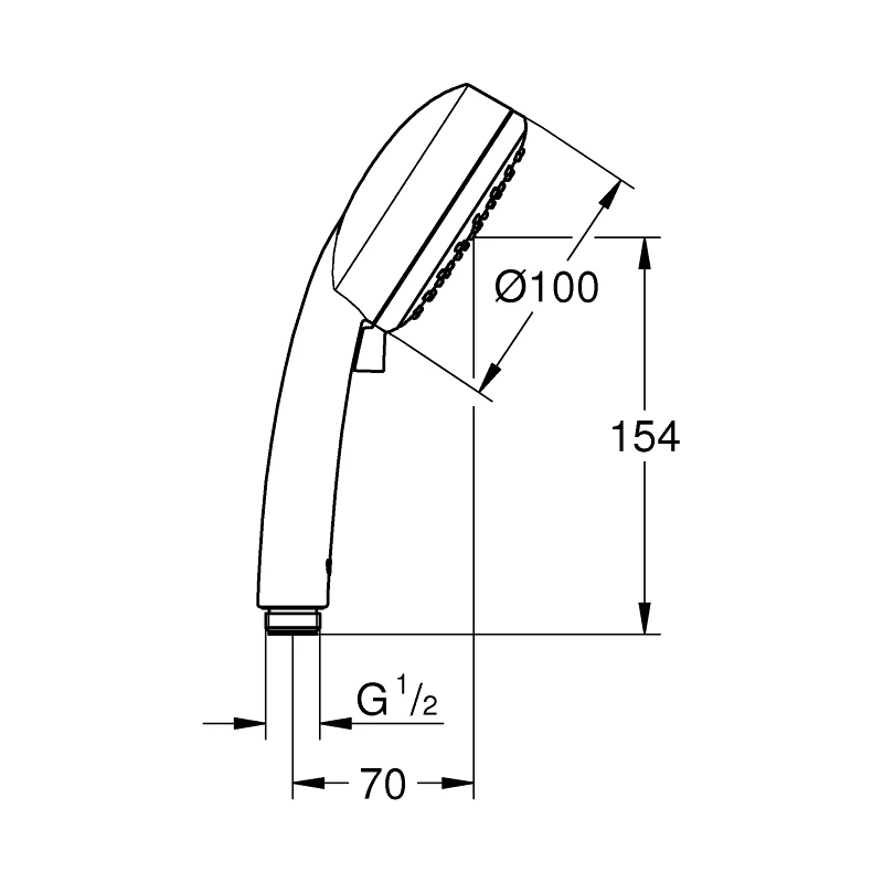 Grohe Tempesta Cosmopolitan 100 Hand Shower 2 Sprays 27571 - Image 2