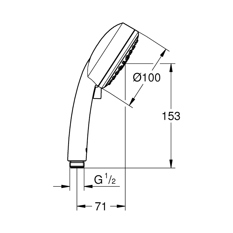 Grohe Tempesta Cosmopolitan 100 Hand Shower 3 Sprays 27572 - Image 2
