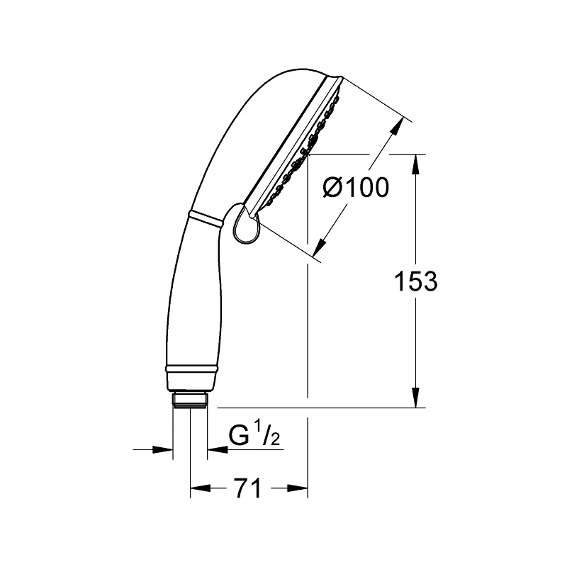Grohe Tempesta Rustic 100 Hand Shower 4 Sprays 27608 - Image 2
