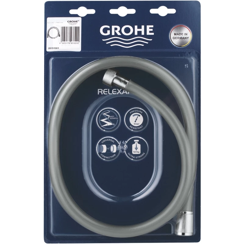 Grohe Relexaflex Shower Hose 1500mm 28151 Chrome - Image 2