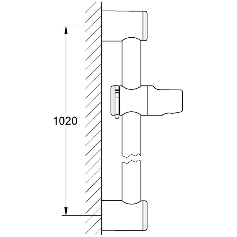 Grohe Shower Rail 1000mm 28621 - Image 2