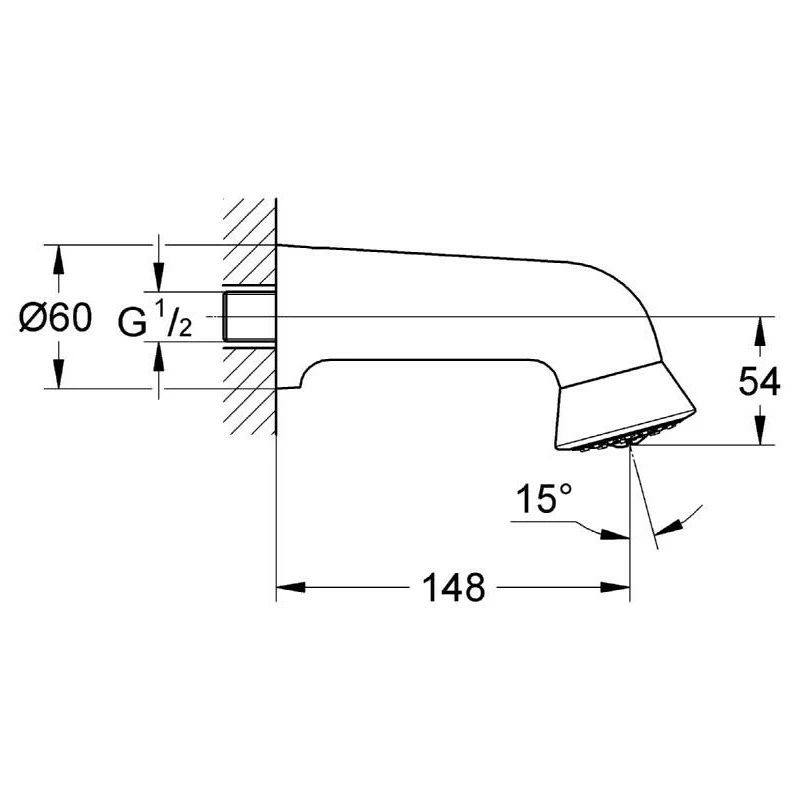 Grohe Relexa Sports Head Shower 1 Spray 28948 - Image 2