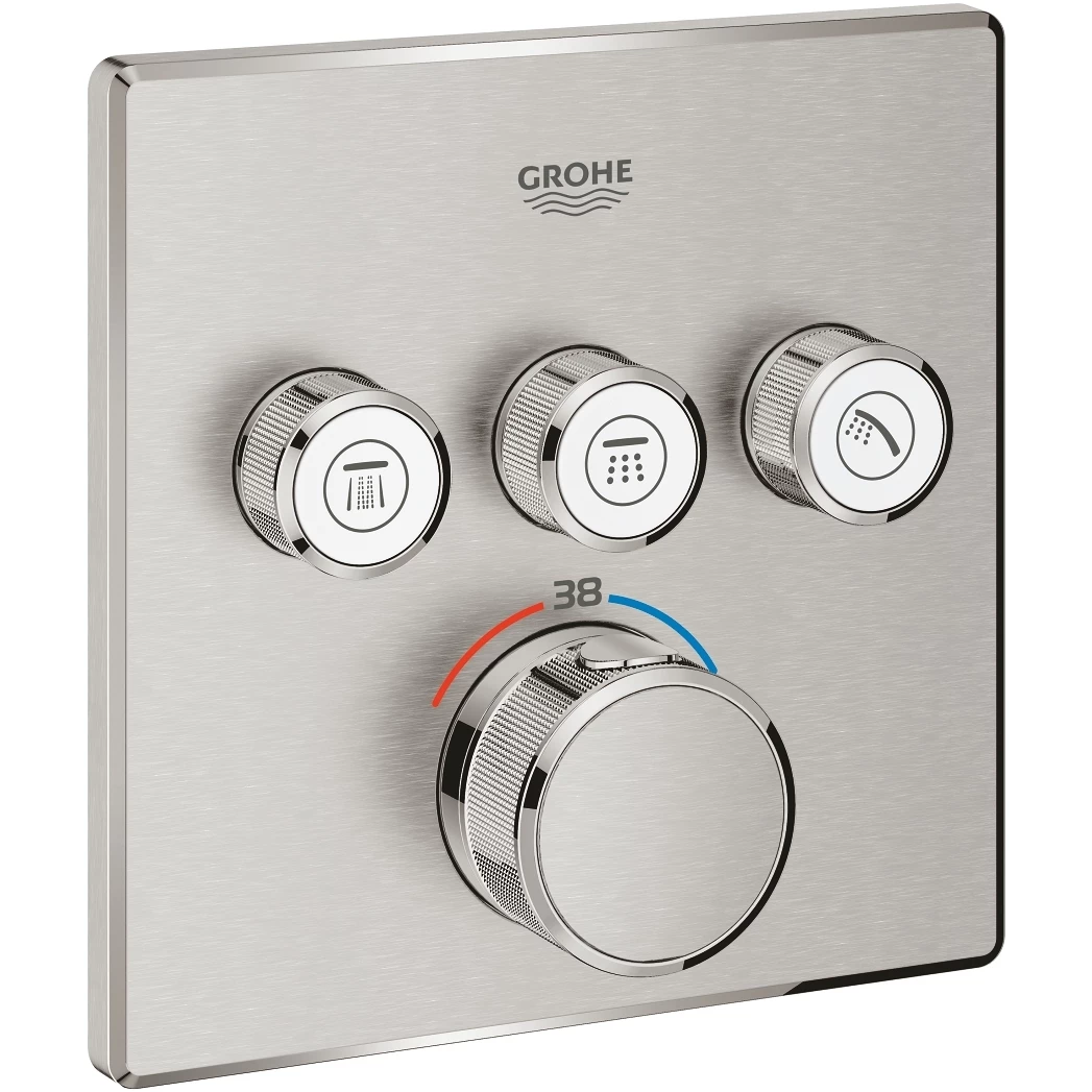 Grohe Smartcontrol Thermostat Trim With 3 Valves 29126 Supersteel