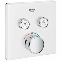 Grohe Smartcontrol Thermostat With 2 Valves 29156 Moon White