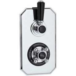 Hudson Reed Black Topaz Twin Concealed Shower Valve