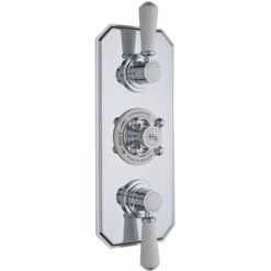 Hudson Reed White Topaz Triple Thermostatic Shower Valve