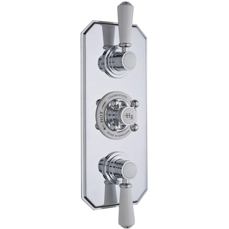 Hudson Reed White Topaz Triple Thermostatic Shower Valve