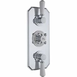 Hudson Reed White Topaz Triple Concealed Valve With Diverter