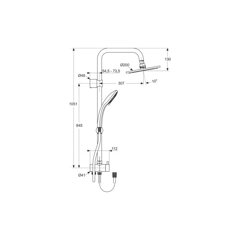 Ideal Standard Idealrain Dual Rainshower M1 A5691 - Image 2