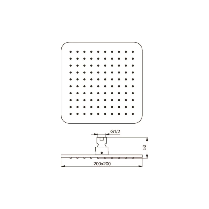 Ideal Standard Idealrain Cube M1 Rainshower B0024 - Image 2