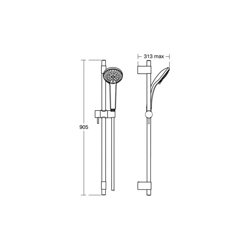 Ideal Standard Idealrain Pro M3 Shower Kit B9836 - Image 2