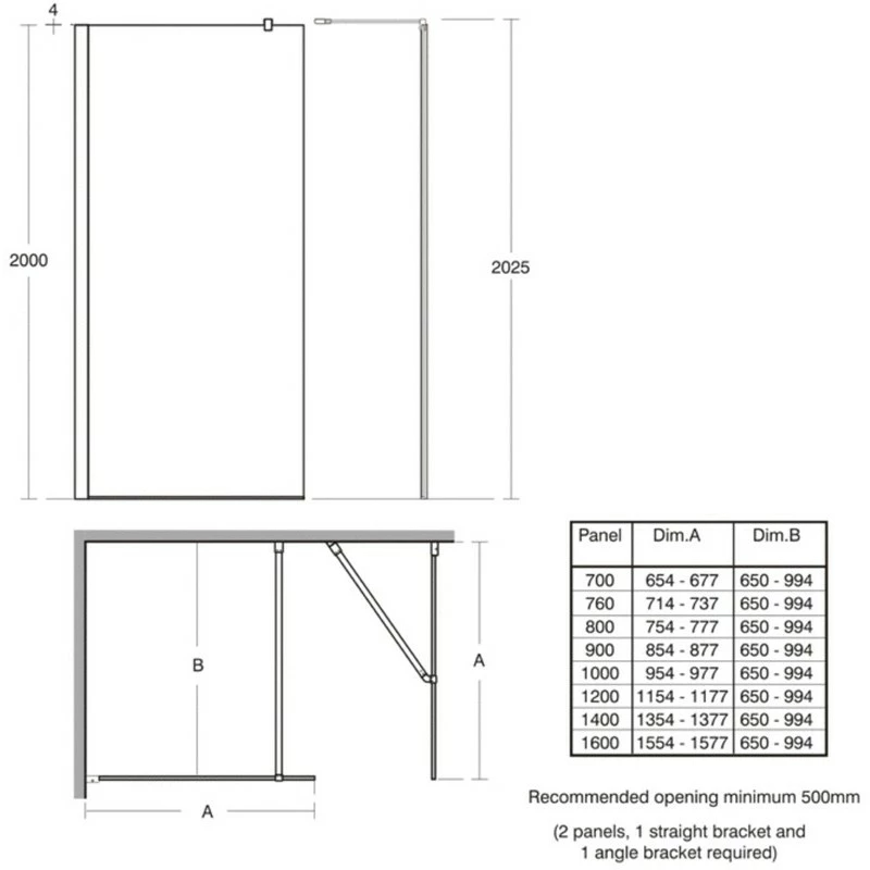 Ideal Standard Synergy Bracing Bracket L6230 Bright Silver - Image 2