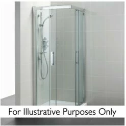 Ideal Standard Synergy 900mm Corner Entry Enclosure L6281 Silver