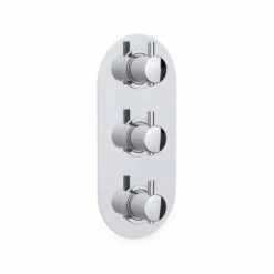 Inta Kiko Thermostatic Concealed Three Handle Dual Outlet Shower