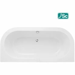 Iona Decadence Supercast Back To Wall 1700x800mm Bath