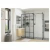 Refresh Wesley Black Framed Wetroom Side Panel 760mm
