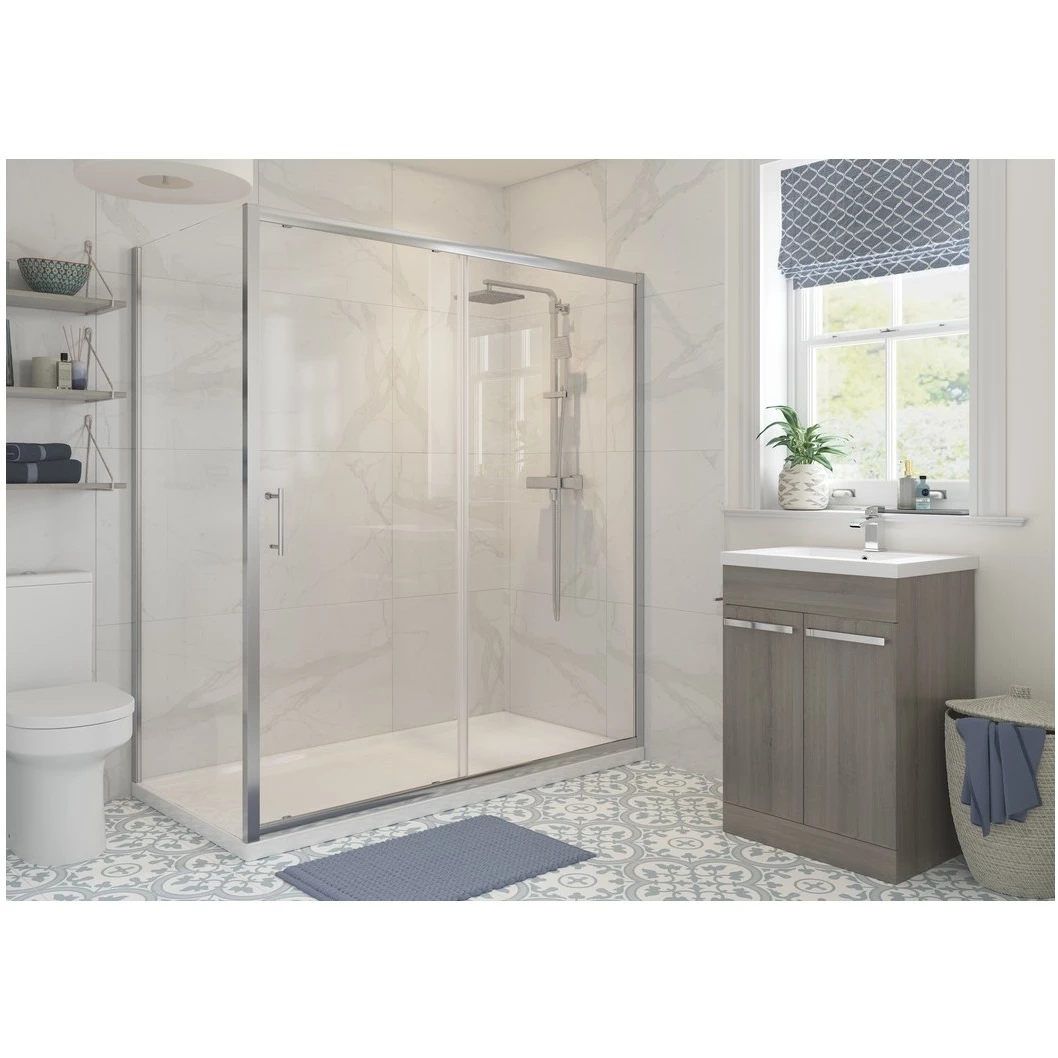 Refresh Classique Framed 1600mm Sliding Shower Door - Image 2