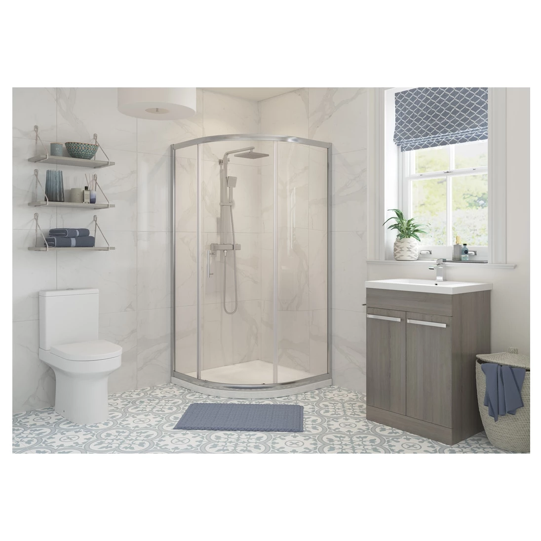 Refresh Classique Framed 900mm 1 Door Quadrant