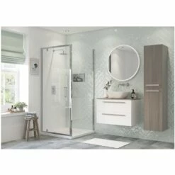 Refresh Dove Framed 900mm Side Panel