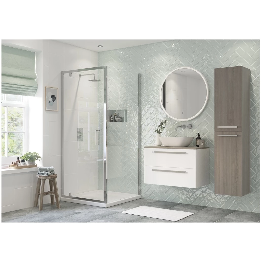 Refresh Dove Framed 800mm Pivot Shower Door - Image 2