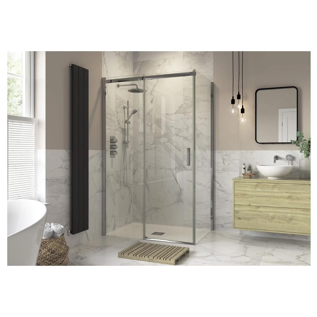 Refresh Wesley Semi-Framed Sliding Door 1100mm - Image 2