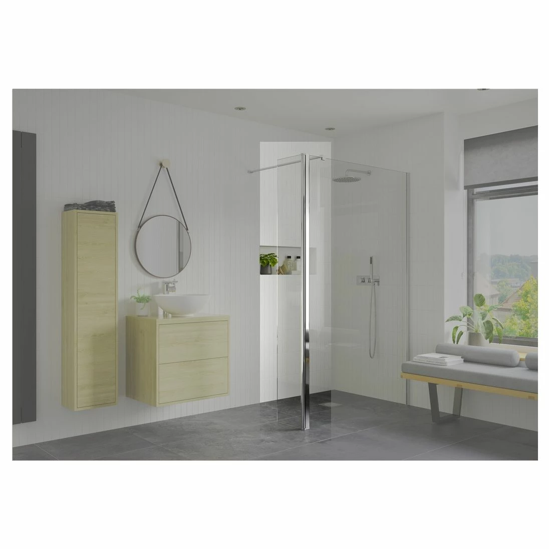 Refresh Wesley Wetroom 300mm Rotatable Panel