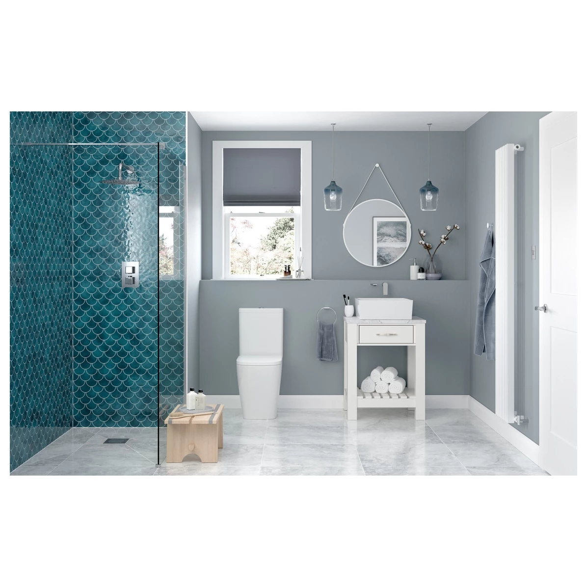 Refresh Wesley Wetroom Panel & Support Bar 800mm - Image 4