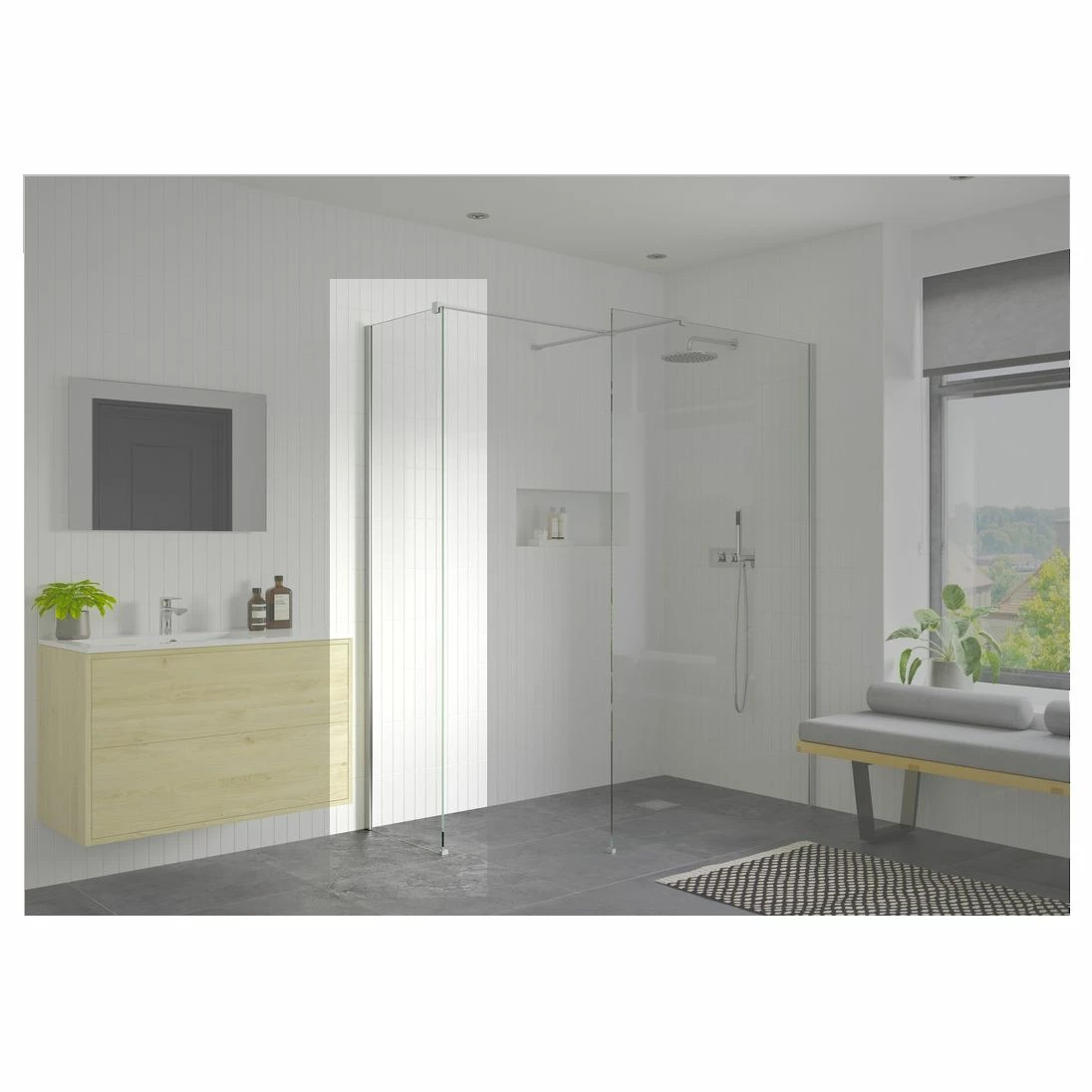 Refresh Wesley Optional Wetroom Side Panel 500mm