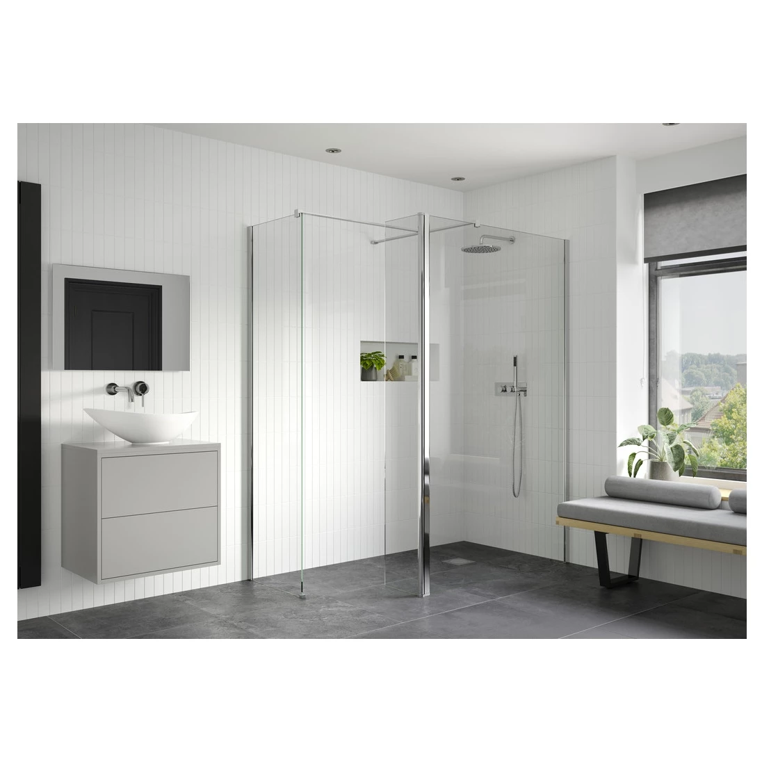 Refresh Wesley Optional Wetroom Side Panel 700mm - Image 2