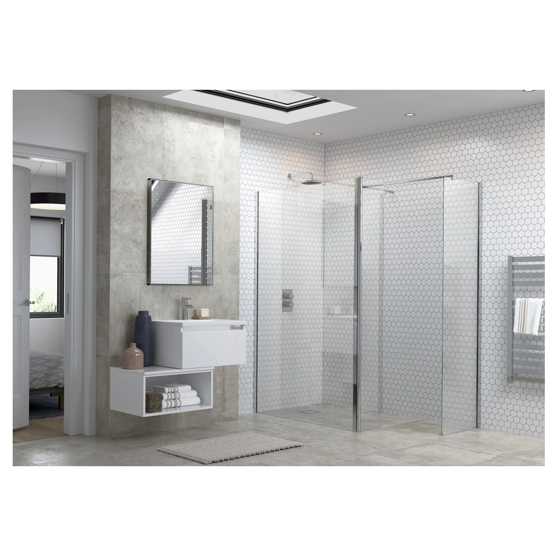 Refresh Dove Optional Wetroom Side Panel 500mm - Image 2