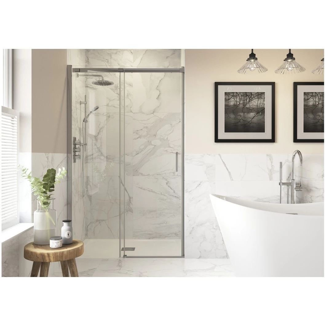 Refresh Wesley Semi-Framed Sliding Shower Door 1700mm