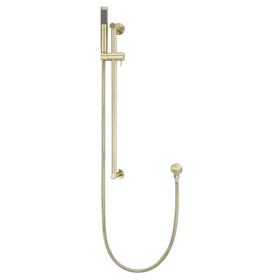 Meir Round Shower On Rail Column Tiger Bronze