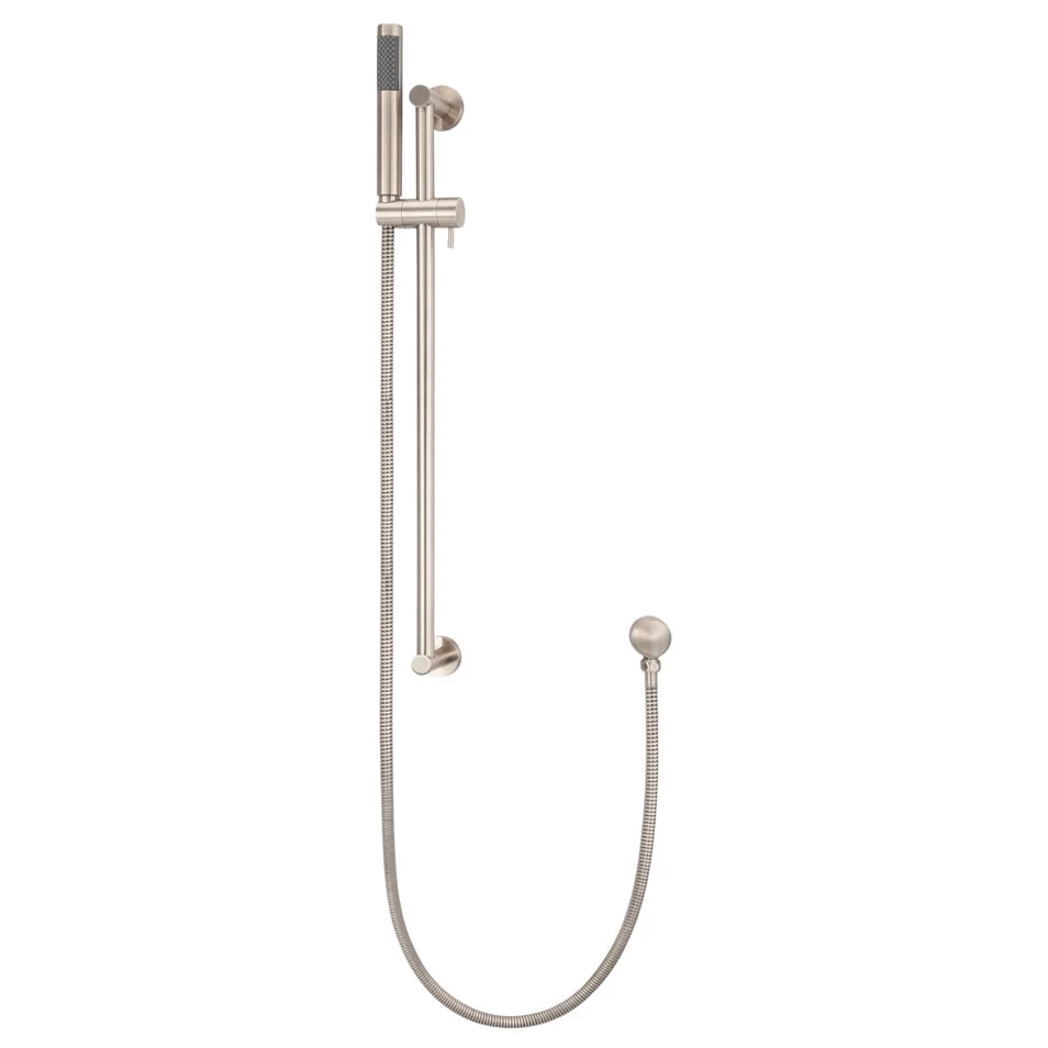 Meir Round Shower On Rail Column Champagne