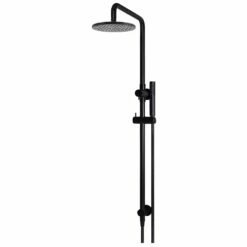 Meir Round Combination Shower Rail With 200mm Head Matte Black