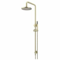 Meir Round Combination Shower Rail With 200mm Head Tiger Bronze