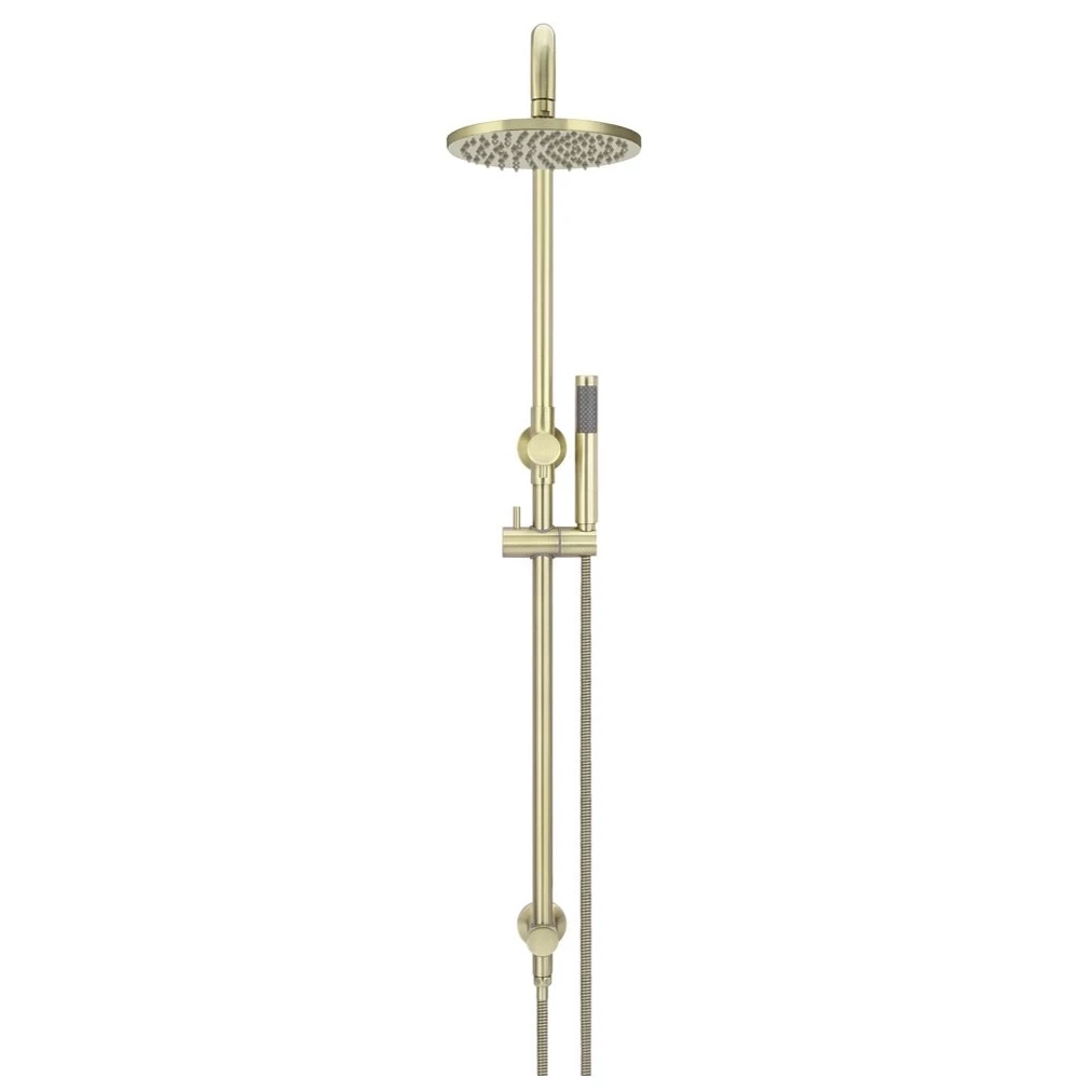 Meir Round Combination Shower Rail With 200mm Head Tiger Bronze - Image 3