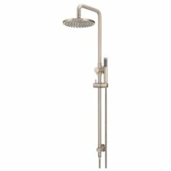 Meir Round Combination Shower Rail With 200mm Head Champagne
