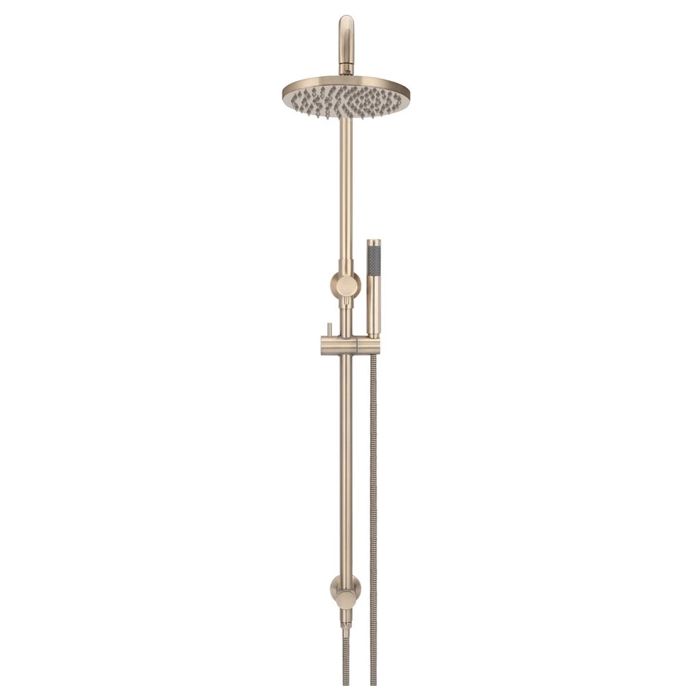 Meir Round Combination Shower Rail With 200mm Head Champagne - Image 3
