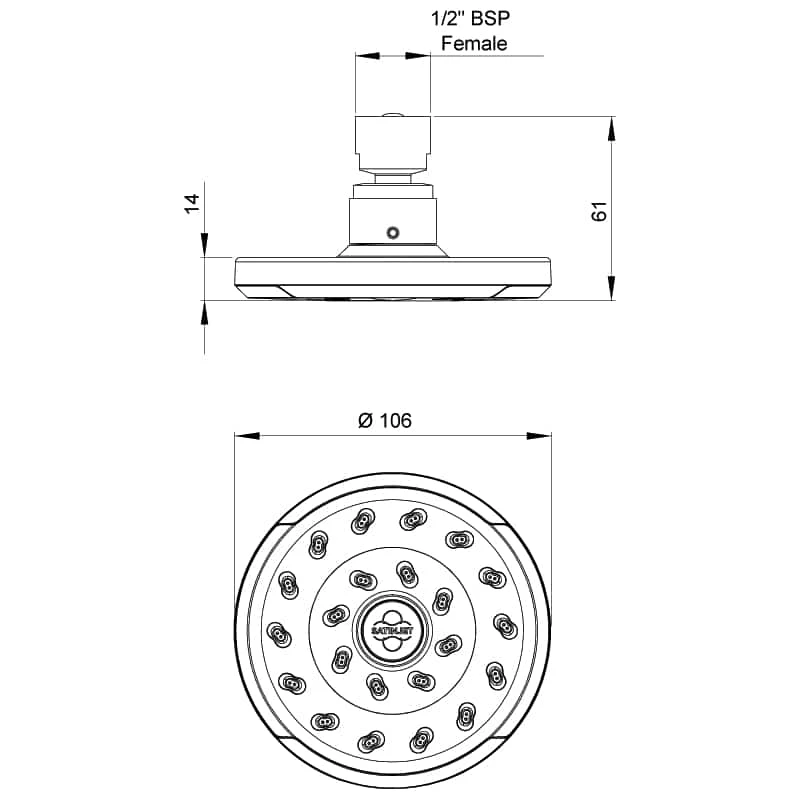 Methven Kiri Satinjet Shower Head - Image 2