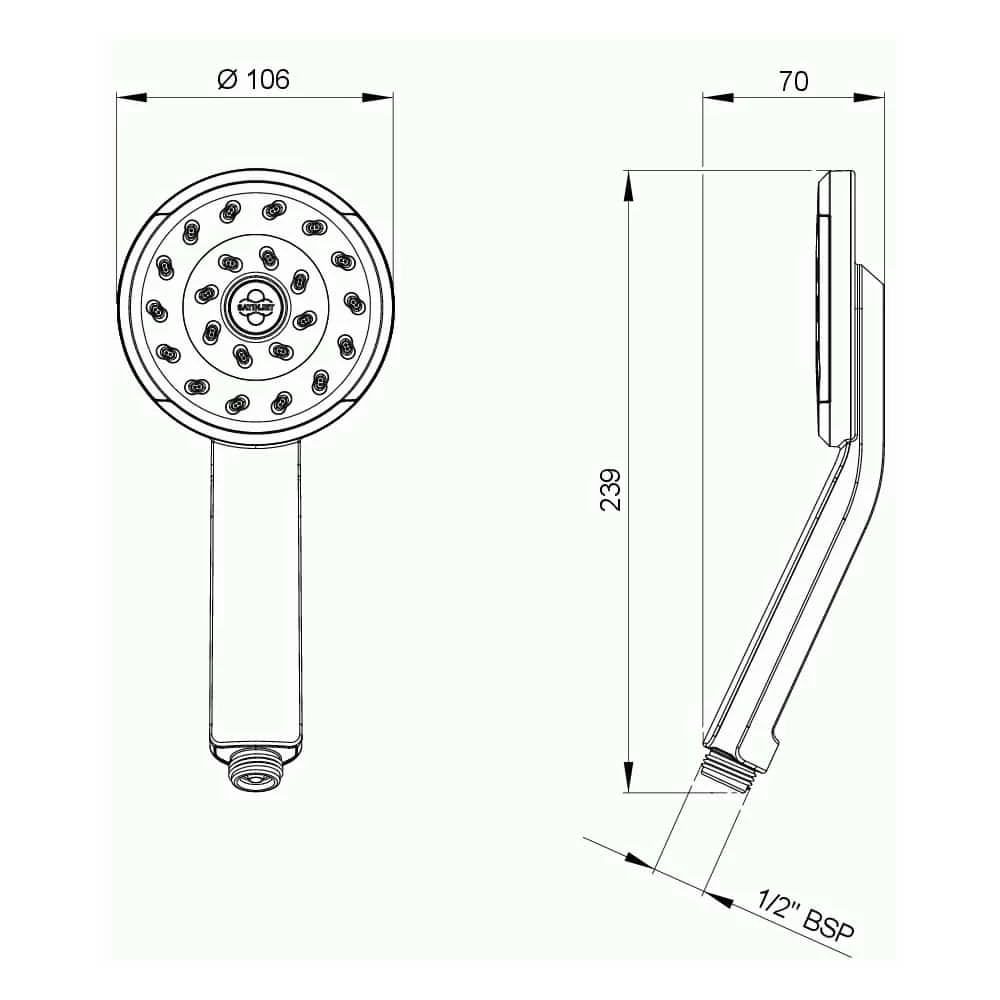 Methven Kiri Satinjet Handset Only - Image 2