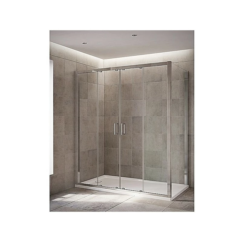 Mira Leap Double Sliding Doors Silver