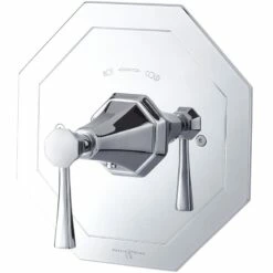 Perrin & Rowe Deco Lever Concealed Mixer Without Flow Control Pewter