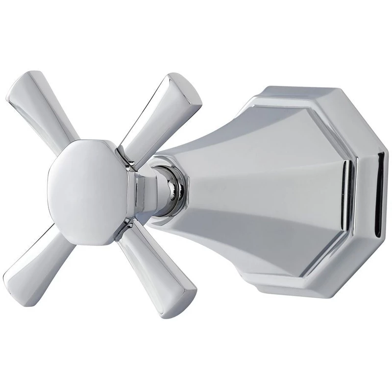 Perrin & Rowe Deco Crosstop 4 Way Concealed Diverter Pewter