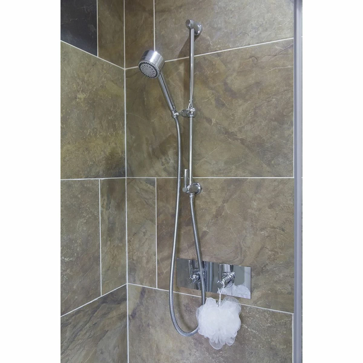 Perrin & Rowe Sliding Rail With Lever Shut-Off Chrome - Image 2