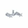Perrin & Rowe 2 Handle Crosshead Shower Mixer Up Outlet Nickel