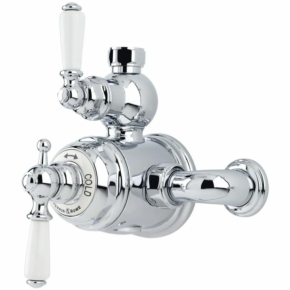 Perrin & Rowe Exposed Thermostatic Shower With Levers Chrome