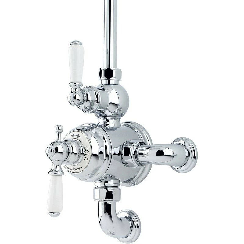 Perrin & Rowe Exposed Thermostatic Shower With Levers Gold